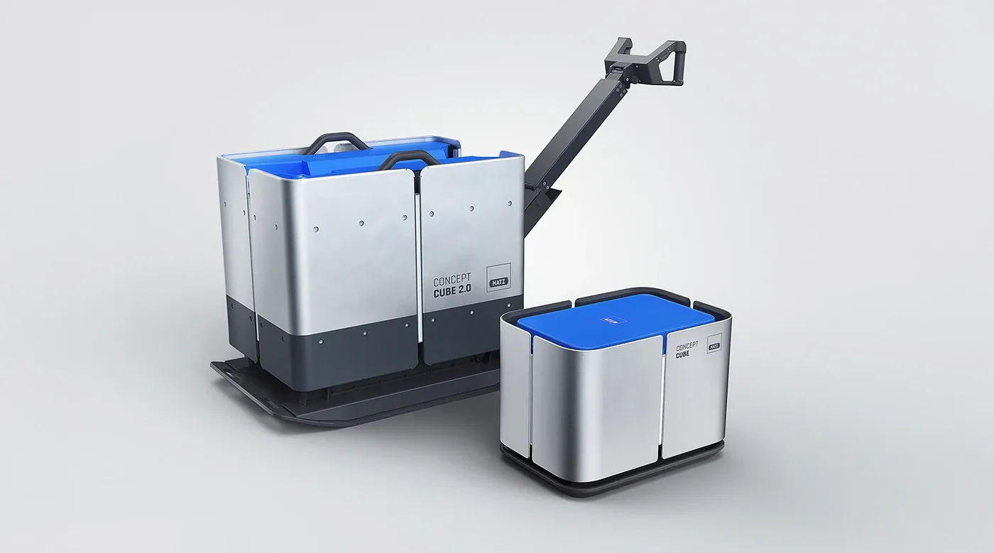 HATZ Concept Cube 2.0 next to the original Concept Cube