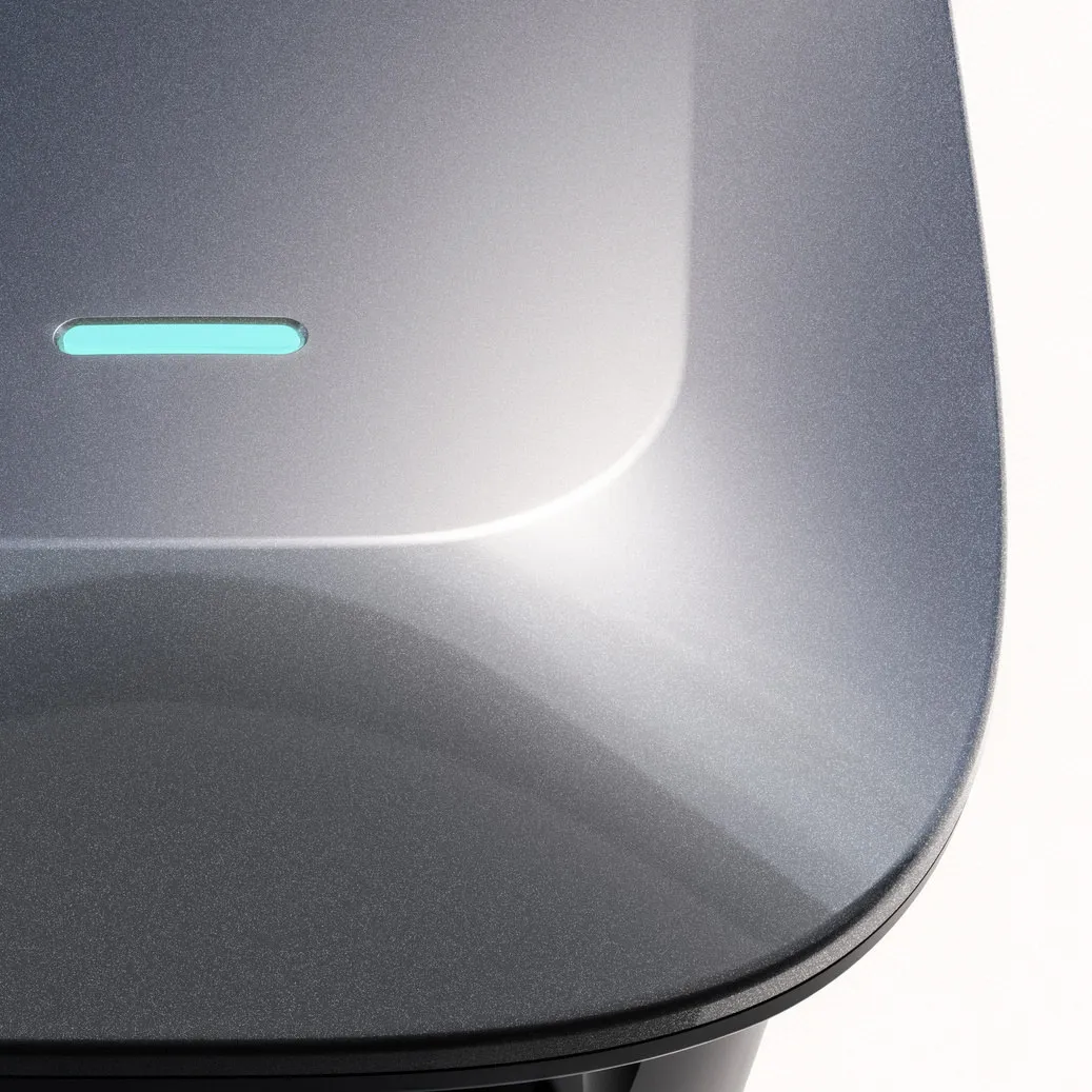 Close-up of the light strip on the NIO home charger